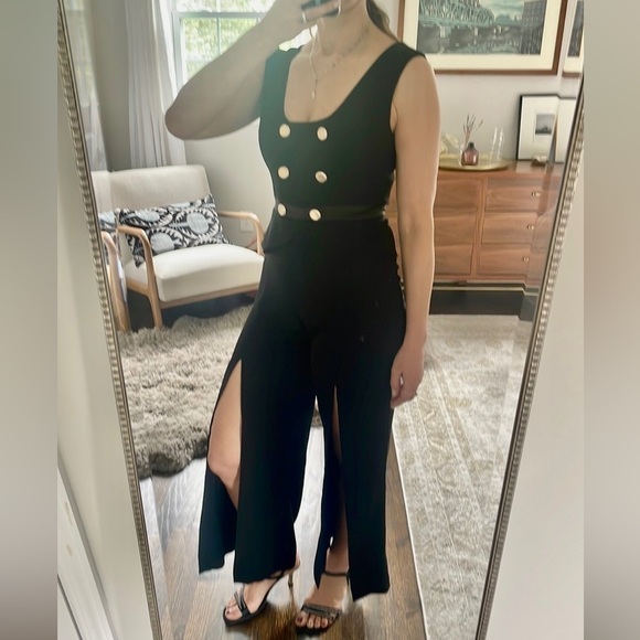 Boston Proper Black Tuxedo Jumpsuit - Picture 3 of 12
